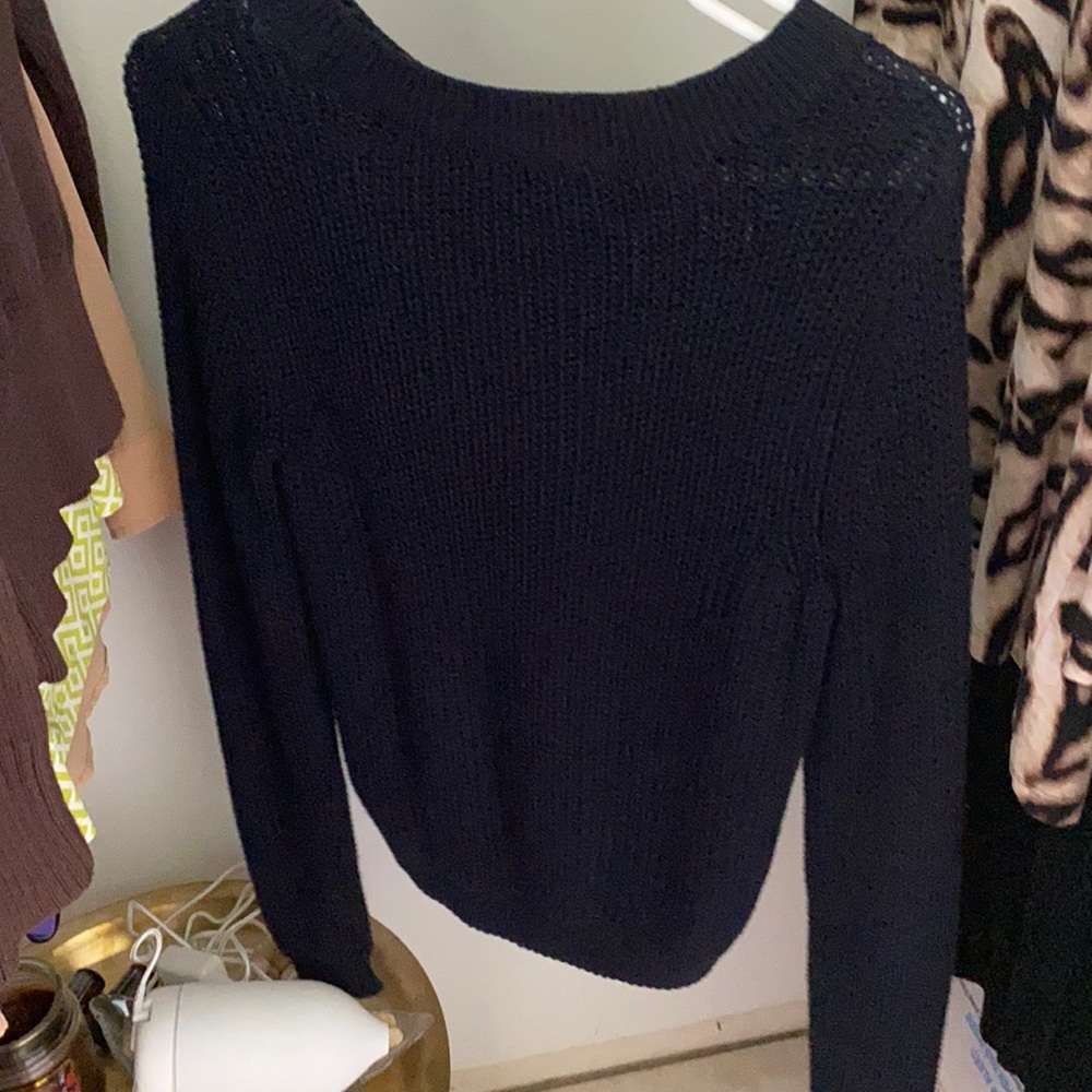 Navy knit sweater